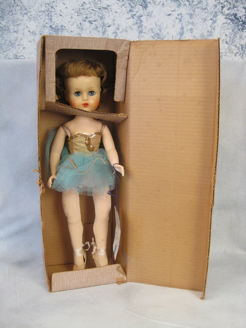 1950's AIDA 18" Dancing Ballerina Doll Capezio Valentine Walker  BOX Nutcracker