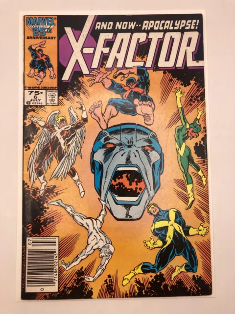 X-Factor #6 Newsstand - 1st Appearance of Apocalypse - Marvel 1986