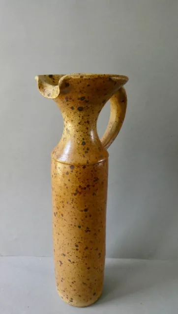 grand vase, pichet en grès Michel Dumont, années 70, grès du Puisaye, H 43 cm