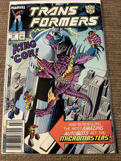 Marvel Comics The Transformers  #54 Comic book. “More than meets the Eye!”