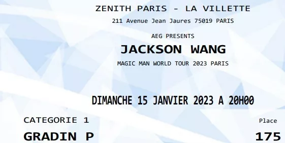 Jackson Wang En Concert à Paris: Prix, Billetterie, Prévente, Et