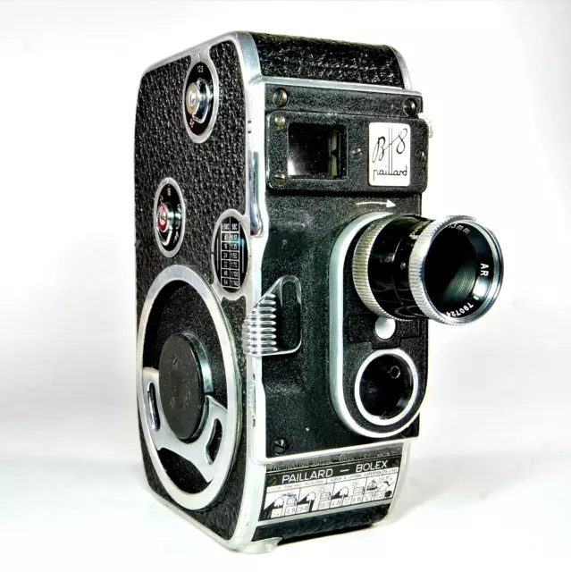 ✅ Cámara de cine Paillard Bolex B8 velocidad variable 8 mm con lente núcleo f1,9 13 mm