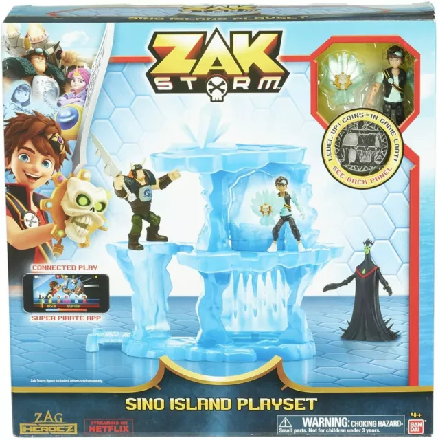 Zak Storm Sino Island Spielset mit Münze Alter 4+ Bandai 41570 kostenloses UK Porto