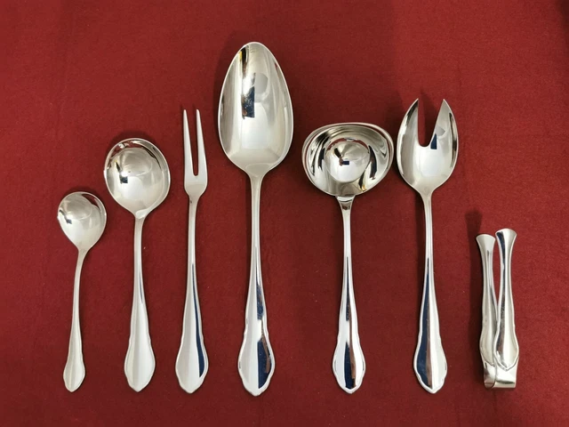 Wmf Chippendale Cromargan Vorleger 7 Teiliges servierbesteck u.a Gemüselöffel