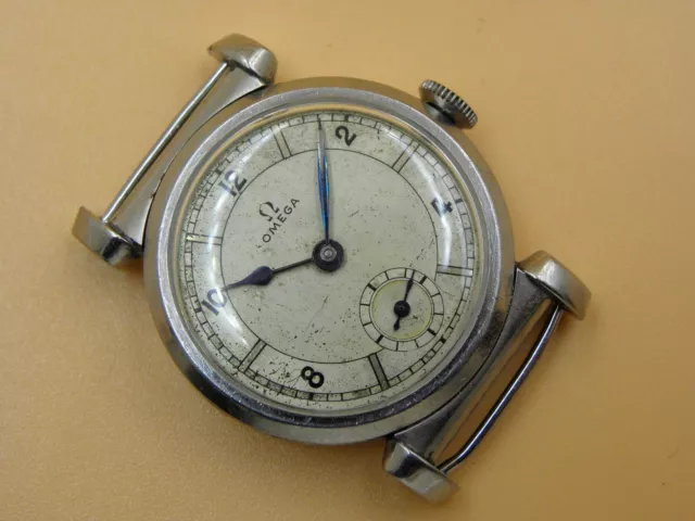 Omega Art Deco ref. CK 615 Scarab style cal. 26.5 SOB vintage watch Circa 1939