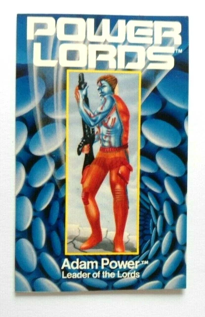 WERBE-AUFKLEBER POWER LORDS Adam Lord Power Revell Actionfigur DC Comic ...