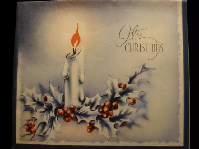 Vintage "It's Christmas!!" Christmas Greeting Card