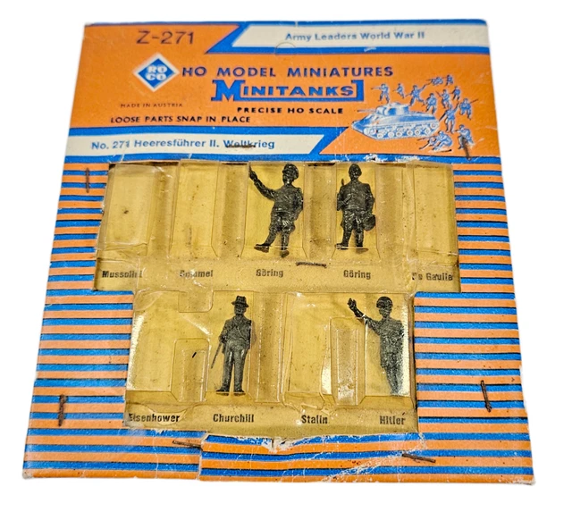 ROCO Réf Z-271 – Leaders Armée Seconde Guerre Mondiale, échelle 1:32, Plastique à Peindre, Scellé