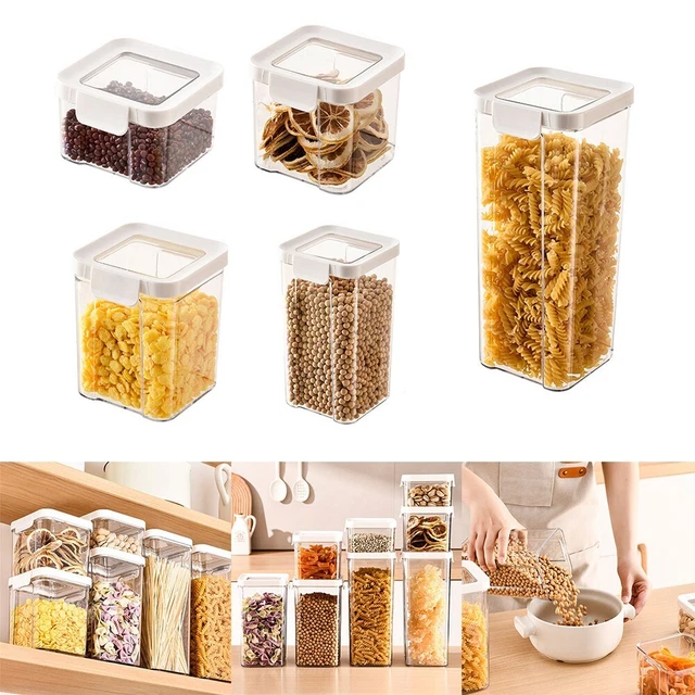 Lock & Lock Optimum Contenitore Per Cereali 3,4 L - Coperchio Ermetico A 4 Lati, Adatto A Microonde E Freezer