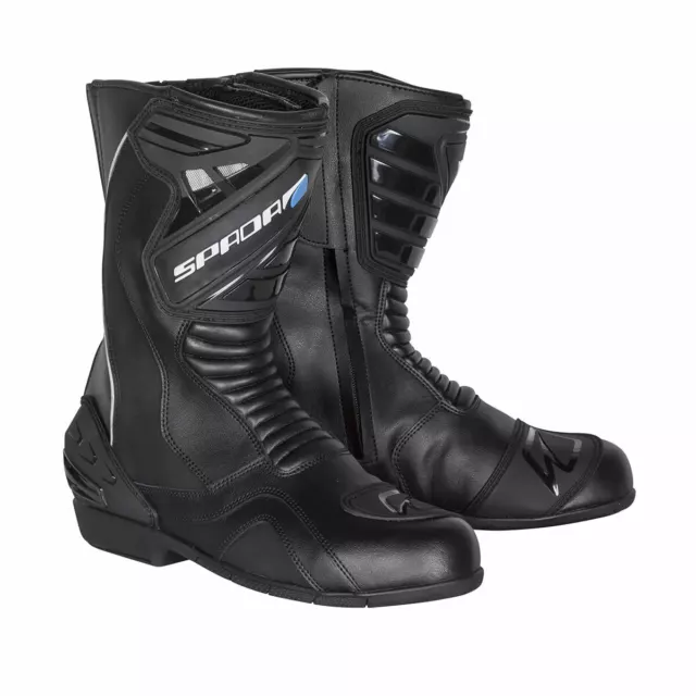 Spada Aurora Waterproof Motorcycle Motorbike Bike Boots - Black