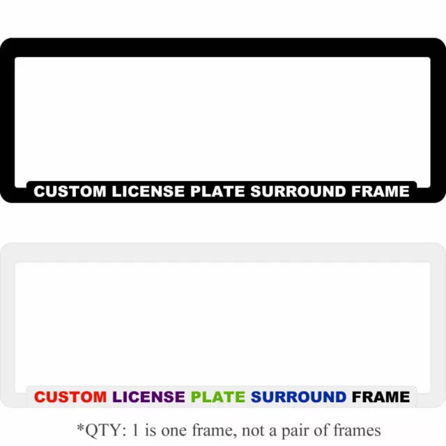 Custom Personalised License Number Plate Surround Frame Car Advertising Business