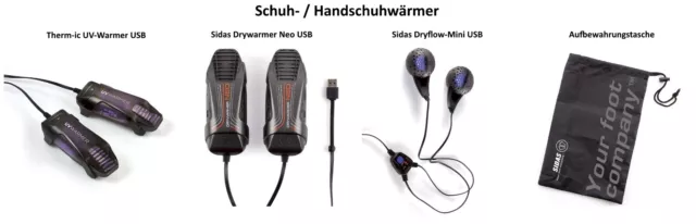 SIDAS / Therm-ic Schuhtrockner 230V, USB, USB/UV-Licht, wählbar
