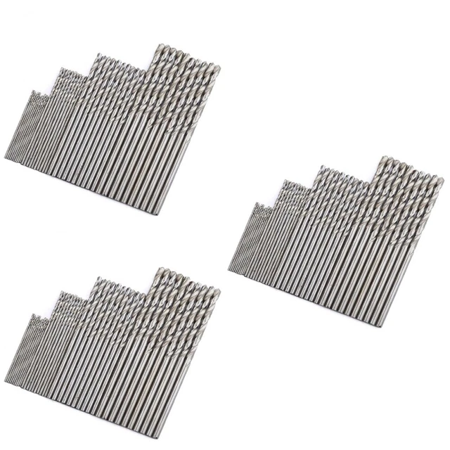 120 pcs Round Precision HSS Drill Bits High Steel Drill Set for Metal Wood