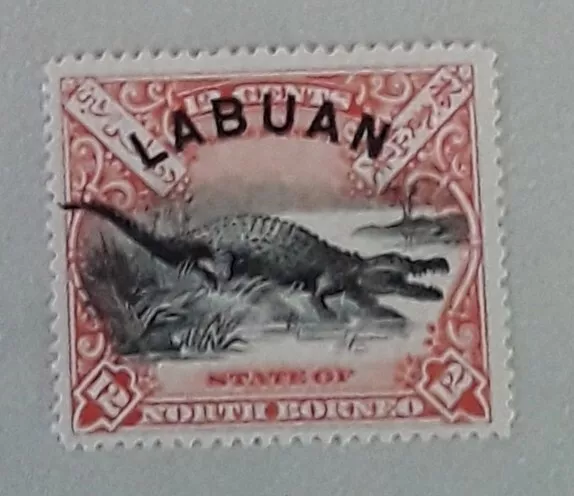 NORTH BORNEO Labuan 1897-1901 SG95a 12c vermilion MM