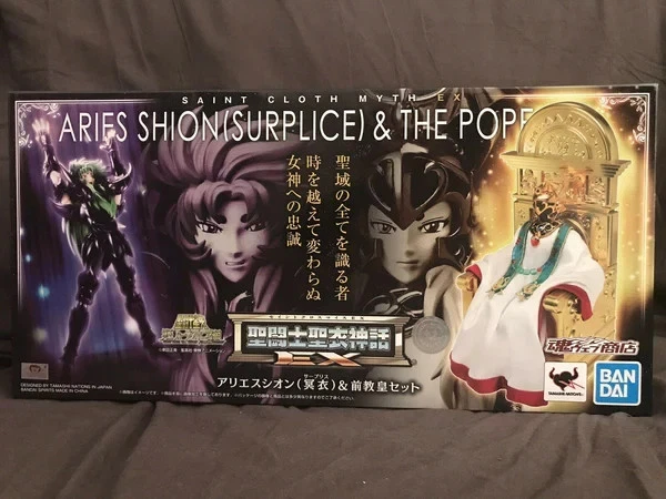 Saint Seiya Myth Cloth EX Aries Shion / Surplice Ariete - Bandai Neuf Figurine Saint Seiya Métal