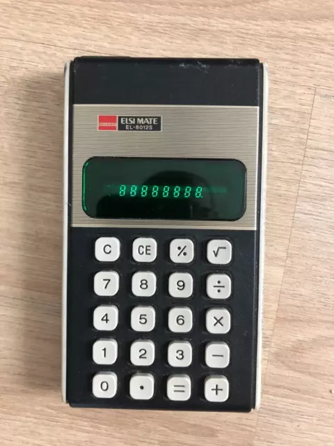 sharp elsi mate EL-8012S calculatrice vintage