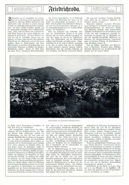Friedrichroda XL Reklame 1910 Werbung Reinhardsbrunn Thüringen