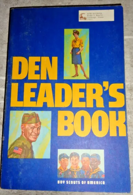 Den Leader’s Book, Boy Scouts of America 1973 ++++++