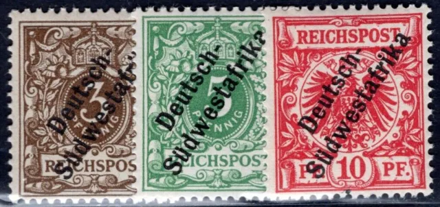 Deutsche Kolonien Dswa 1898 5-7 ** Postfrisch Tadellos (I3255