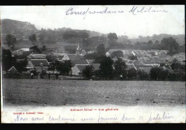 ANTHEUIL (60) VILLAS & EGLISE en 1914