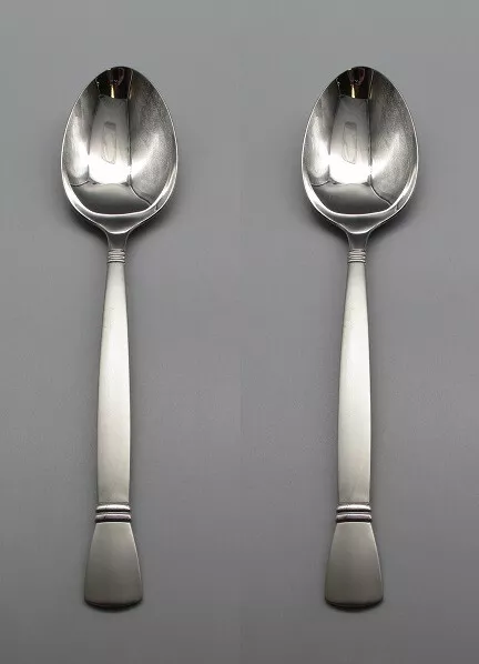 Oneida Stainless Satin Nexus Serving Spoons - Set of Two * USA Made