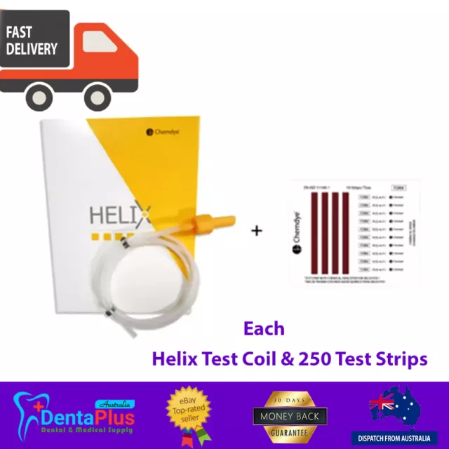 Dental Helix Test Chemdye (Helix Test Coil & 250 Test Strips) #Each