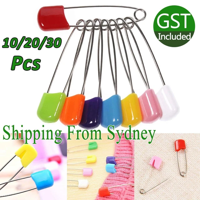 10/20/30X LARGE BABY Nappy Safety Pins Dress Clothing Nappy Hold Clip ...