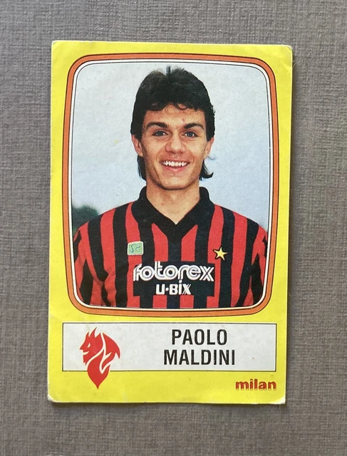 PANINI 1989-90 CALCIATORI Sticker Numéro 234 Paolo Maldini Csg 7 EUR 56