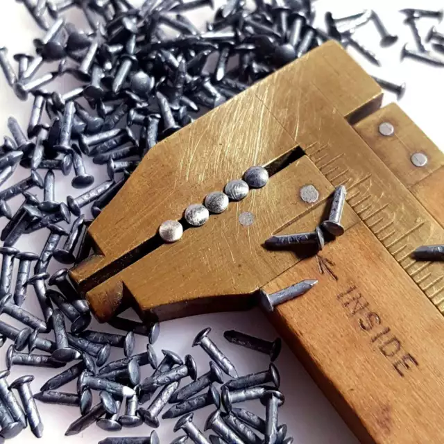300pcs 5mm, 0.2", 7/32" Vintage Antique Silver Ag Patina Escutcheon Pins Nails