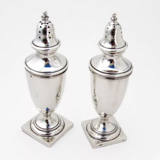 Revere Salt Pepper Shakers Pair Chicago Silver Sterling Silver