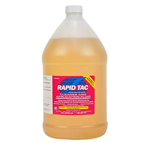 Rapid Tac Application Fluid for Vinyl Wraps Decals Stickers 128 Ounce / 1 Gallon