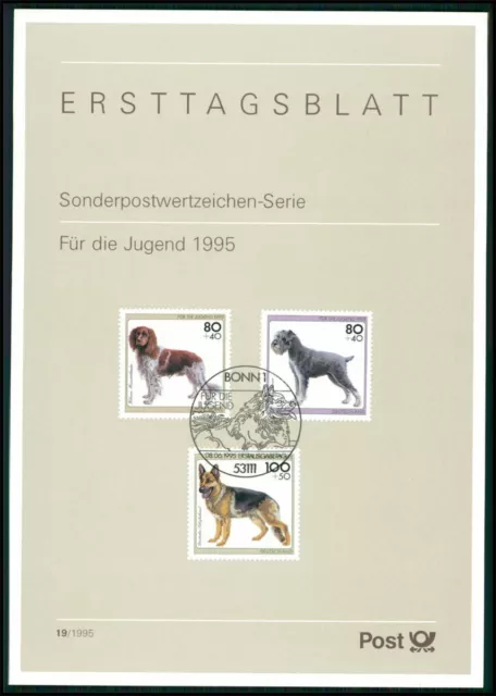 GERMANY DOGS 1995 GERMAN SHEPHERD SCHÄFERHUND CHIENS CANI PERROS HUNDE z3795