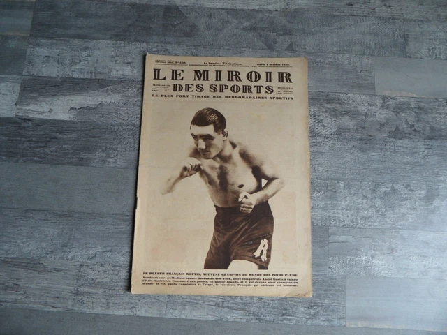 Le Miroir des Sports n°102- 1922 - Boxe Athlétisme Cycliste Tennis