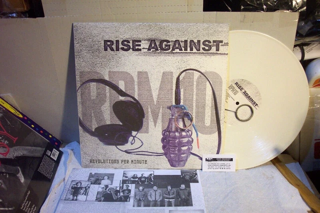 RISE AGAINST  LP "Revolutions Per Minute" 2012 FAT WRECK "White Vinyl" KBD NM