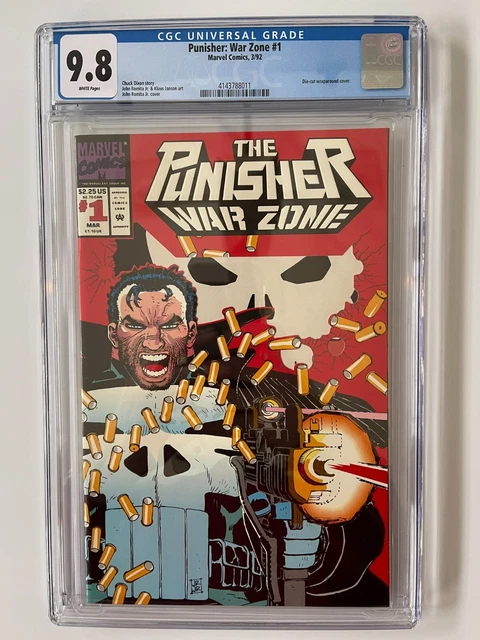 Punisher War Zone #1 -  CGC 9.8 = Marvel  Die cut wraparound cover (1992)