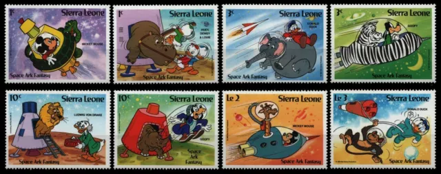 Sierra Leone 1983 - Mi-Nr. 728-735 ** - MNH - Walt Disney