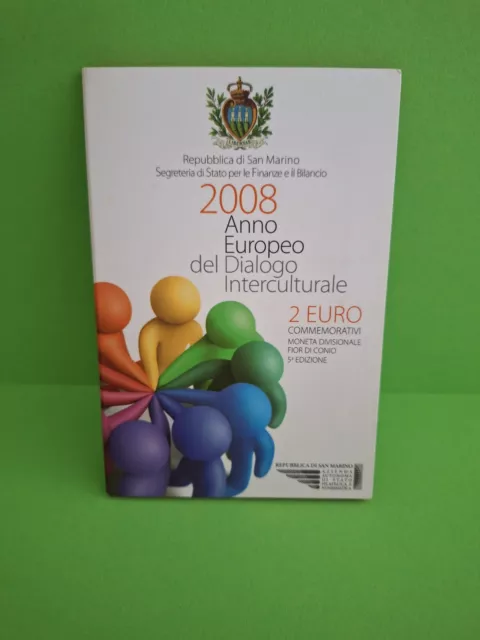 San Marino 2 Euro 2008 Interkultureller Dialog in OVP Folder / Blister