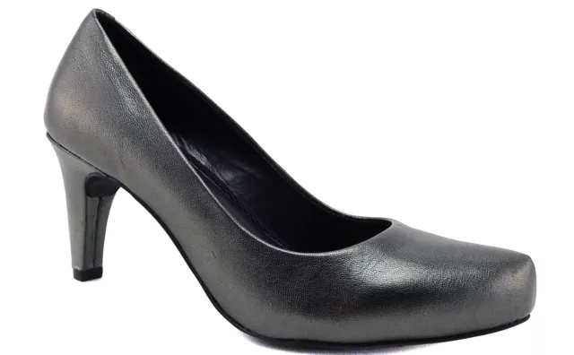 Easy Spirit Women's Danica Pumps Pewter Gray Leather Size 6 M