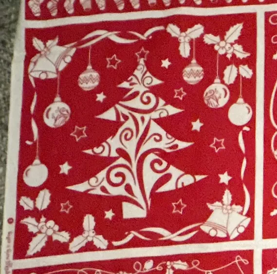 Sugar & Spice XMAS OWL “Red” Gorgeous Christmas Quilting Panel Fabric (90x112cm) 2