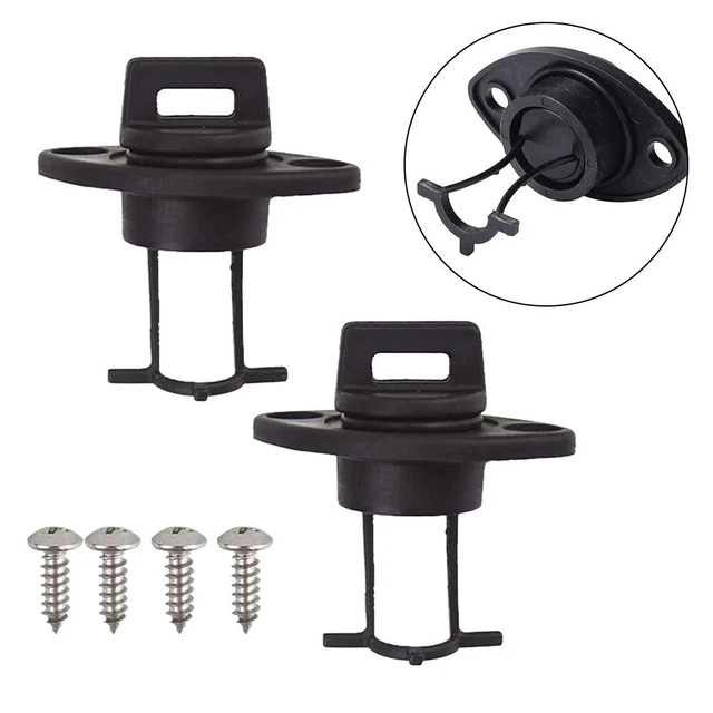 SagaSave Kit De 2 Bouchons De Vidange Filetés Pour Kayak – Plastique Robuste, Anti-fuite, Universels, Pour Canoë, Bateau, Coque, Diamètre 5,7 Cm