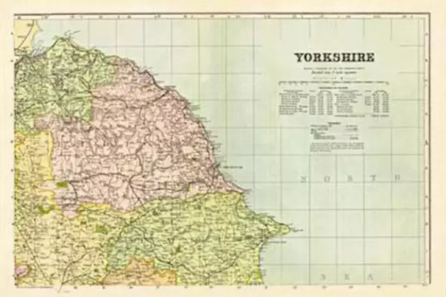 Yorkshire-North East(1900)Cassini Historical Map.Cassini Pub.End Of Stock!