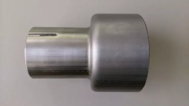 Edelstahl Auspuff Rohr Reduzierstück Verbindung Adapter 55mm auf
