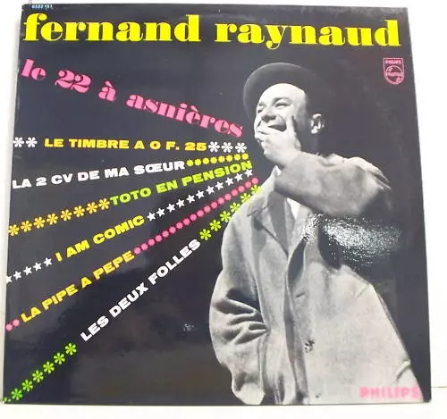 33T FERNAND RAYNAUD LP Disque LE 22 A ASNIERES F Reduit