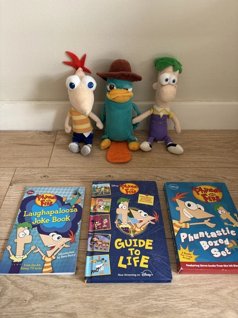 Perry Book DISNEY STORE PHINEAS And Ferb & Perry the platypus Plush Soft Toys ...