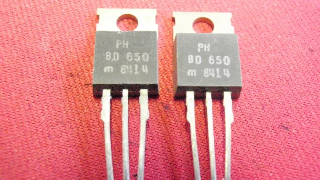 4x TRANSISTOR BD650 PNP DARL+Di 100V 8A 62W   21277-191