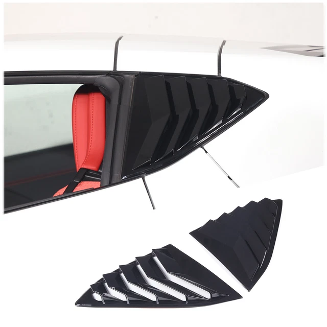 Kit nero lucido piastra rifinitura louper quarto posteriore per Corvette C8 2020-2022