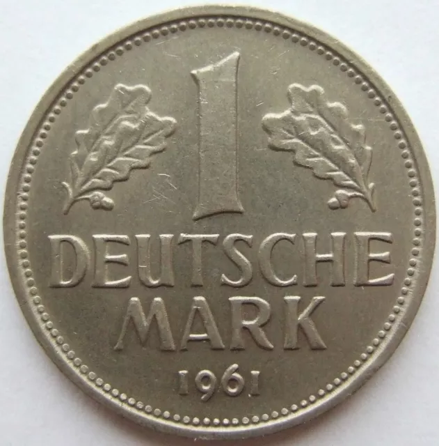 Moneta Rfg 1 Tedesco Marchi 1961 F IN Uncirculated