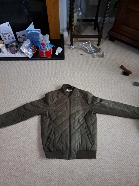 JACK WILLS MENS Jacket Size M Olive Green 27 length width 21.5 approx 8.99 PicClick UK