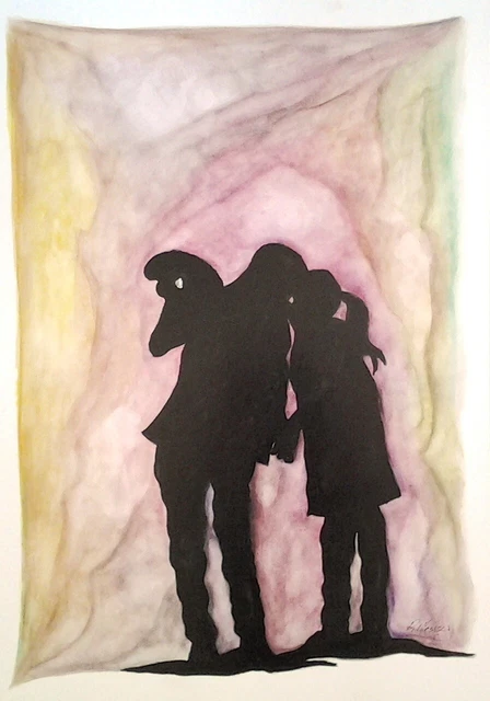 Tecnica mista originale di Romeo Mesisca 35x50 (2019)