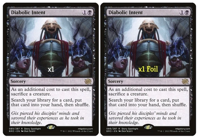 Magic The Gathering - Diabolic Intent - Intento Diabolico - Planeshift